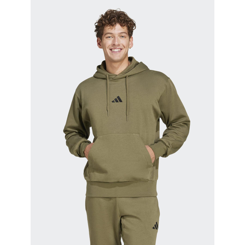 Sweat à capuche feel cozy kaki homme - Adidas