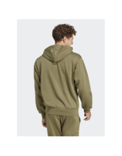Sweat à capuche feel cozy kaki homme - Adidas