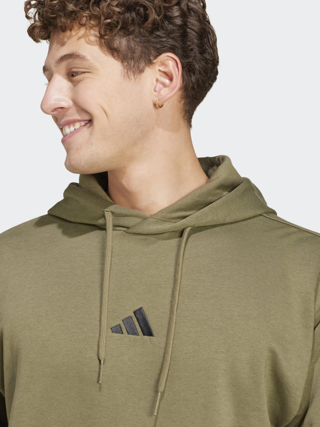 Sweat à capuche feel cozy kaki homme - Adidas