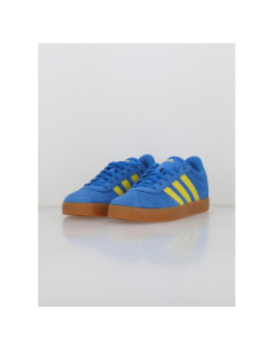 Baskets vl court 3.0 k bleu jaune enfant - Adidas