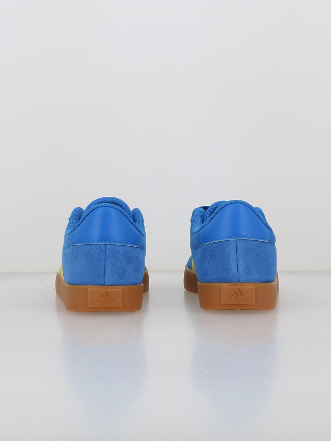 Baskets vl court 3.0 k bleu jaune enfant - Adidas