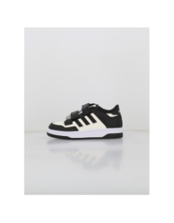 Baskets à scrach rapid court noir blanc enfant - Adidas
