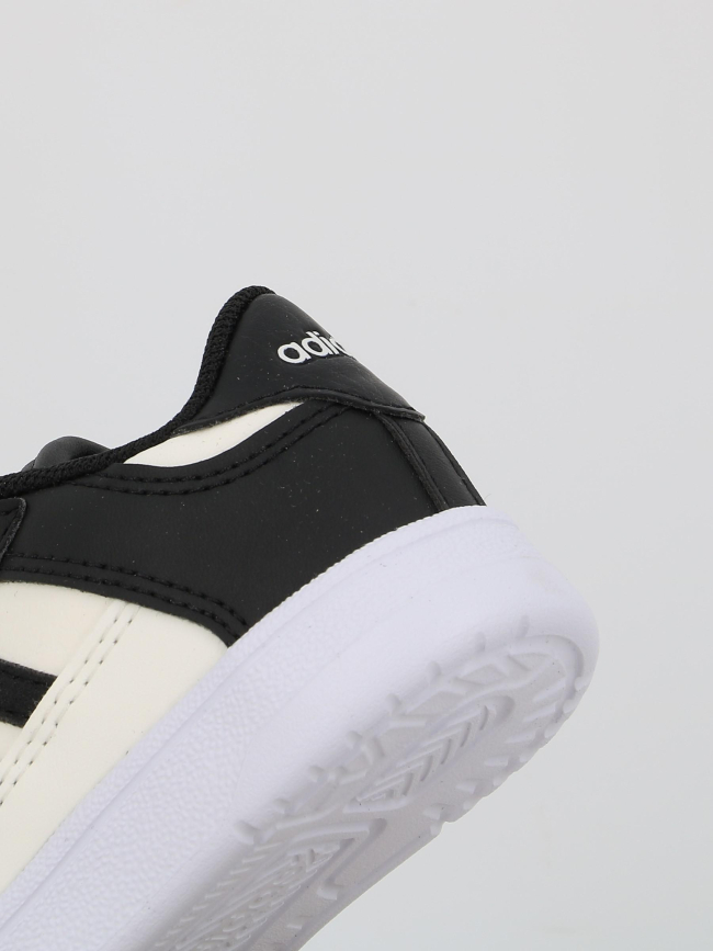 Baskets scratch rapid court cf blanc noir enfant - Adidas