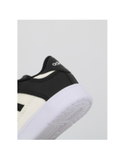 Baskets scratch rapid court cf blanc noir enfant - Adidas
