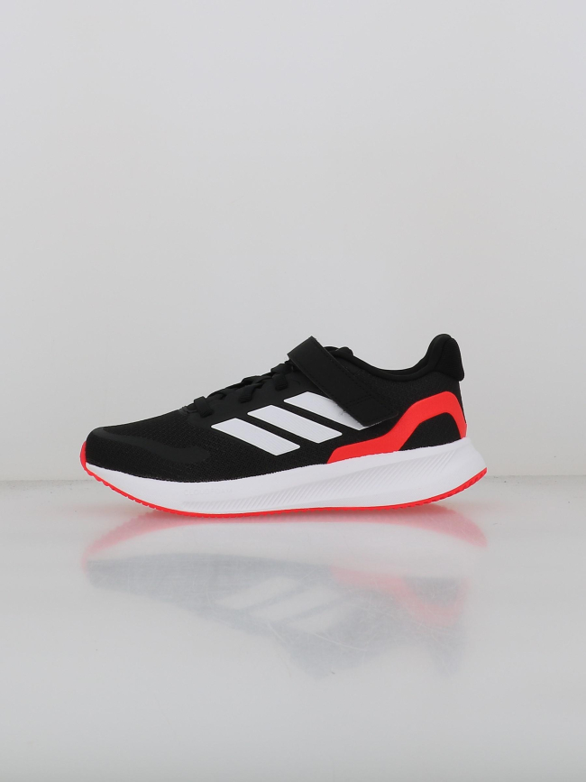 Baskets à scratch runfalcon 5 el noir rouge enfant - Adidas