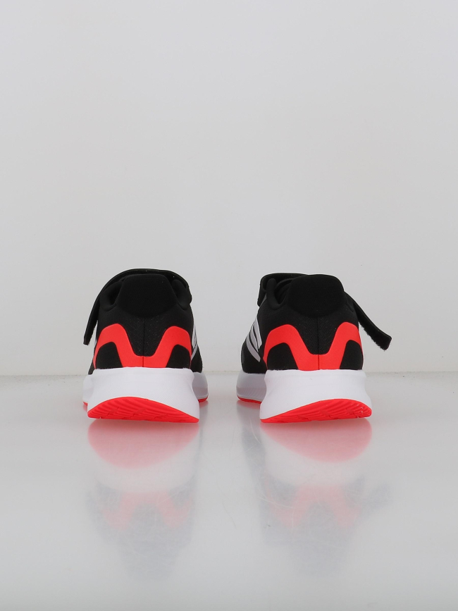 Baskets à scratch runfalcon 5 el noir rouge enfant - Adidas