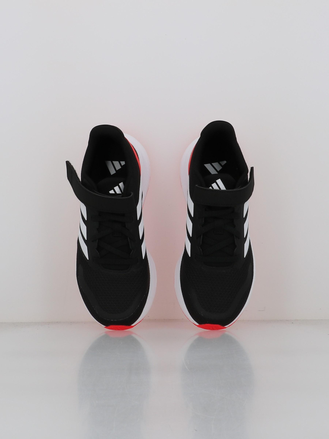 Baskets à scratch runfalcon 5 el noir rouge enfant - Adidas