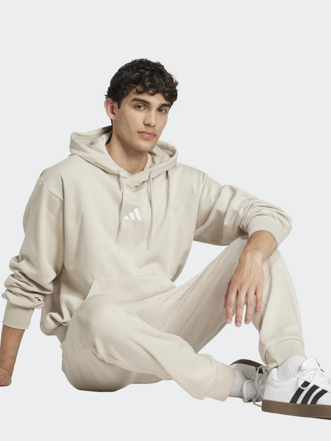 Sweat à capuche feel cozy gris clair homme - Adidas