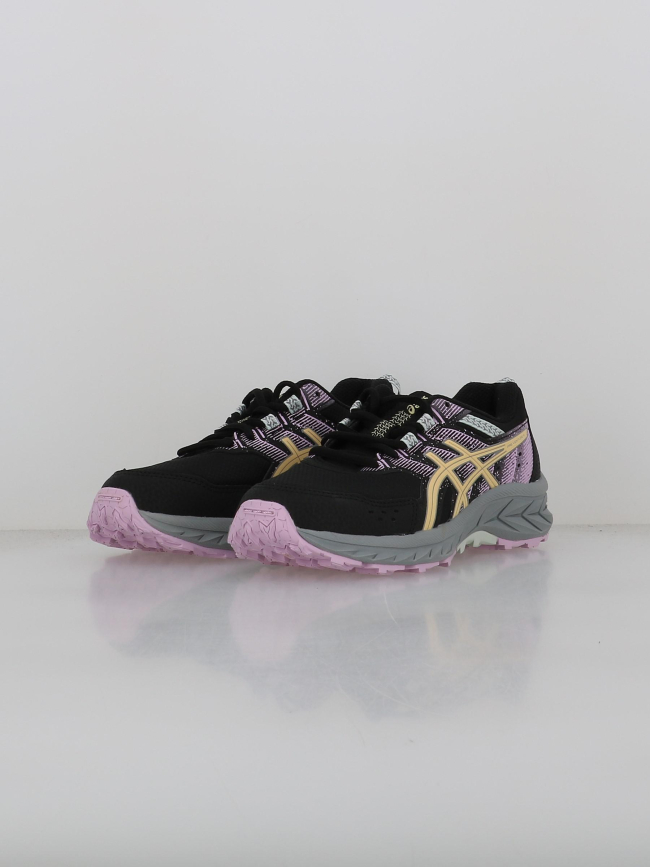 Chaussures de trail pre venture 9 gs noir orange enfant - Asics