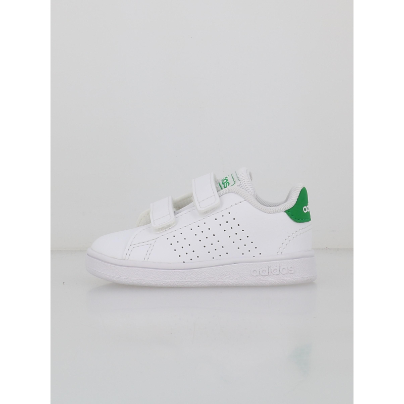 Baskets à scratch advantage cf blanc vert enfant - Adidas