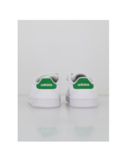 Baskets à scratch advantage cf blanc vert enfant - Adidas