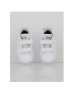 Baskets à scratch advantage cf blanc vert enfant - Adidas