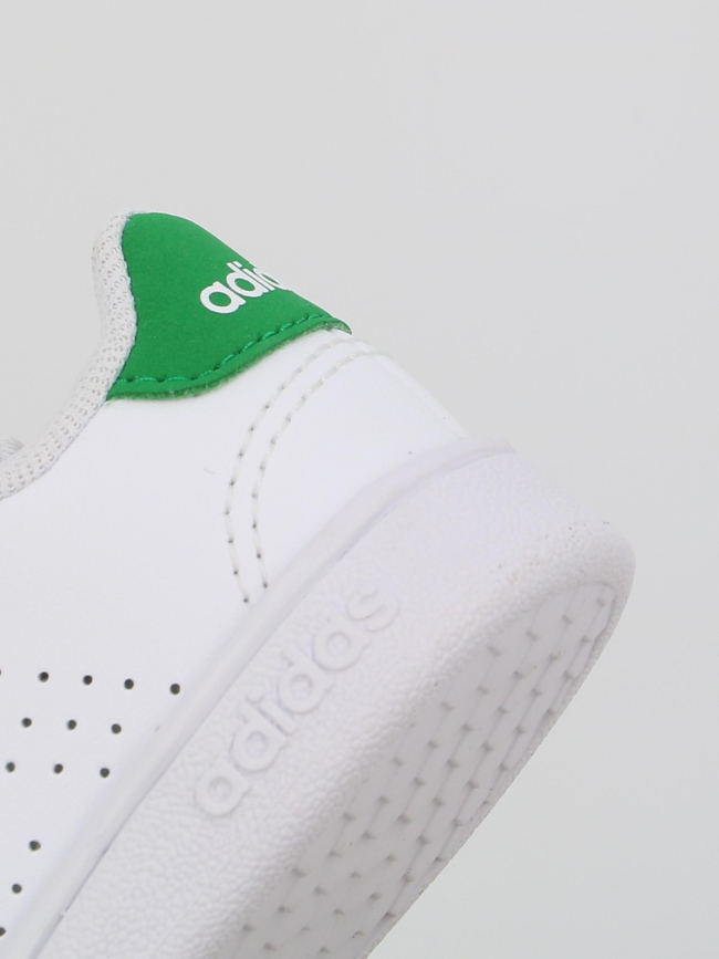 Baskets à scratch advantage cf blanc vert enfant - Adidas