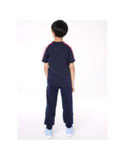 Pantalon de Jogging rib cuff pants logo bleu marine garçon - Champion
