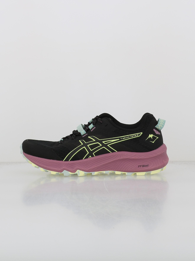 Chaussures de trail trabuco terra 2 noir mauve femme - Asics