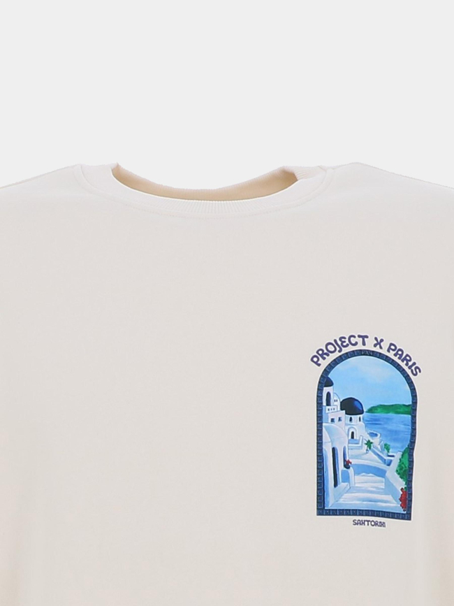 Sweat santorini blanc homme - Project X Paris