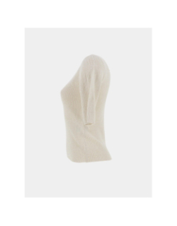 Pull manches courtes newlexsun shine écru femme - Vero Moda