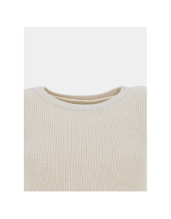 Pull manches courtes newlexsun shine écru femme - Vero Moda
