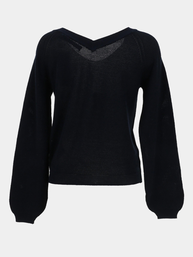 Pull double col v newlexsun bleu marine femme - Vero Moda