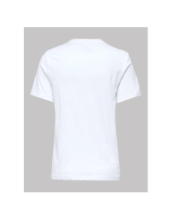 T-shirt à manches courtes onlarya life leopard blanc femme - Only