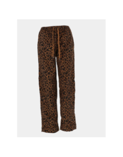 Pantalon côtelé léopard ragna marron femme - Only