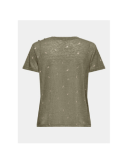 T-shirt col v stephi kaki femme - Only