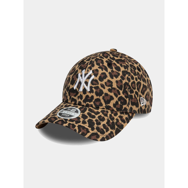 Casquette 9forty leopard NY yankees marron femme - New Era