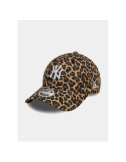 Casquette 9forty leopard NY yankees marron femme - New Era