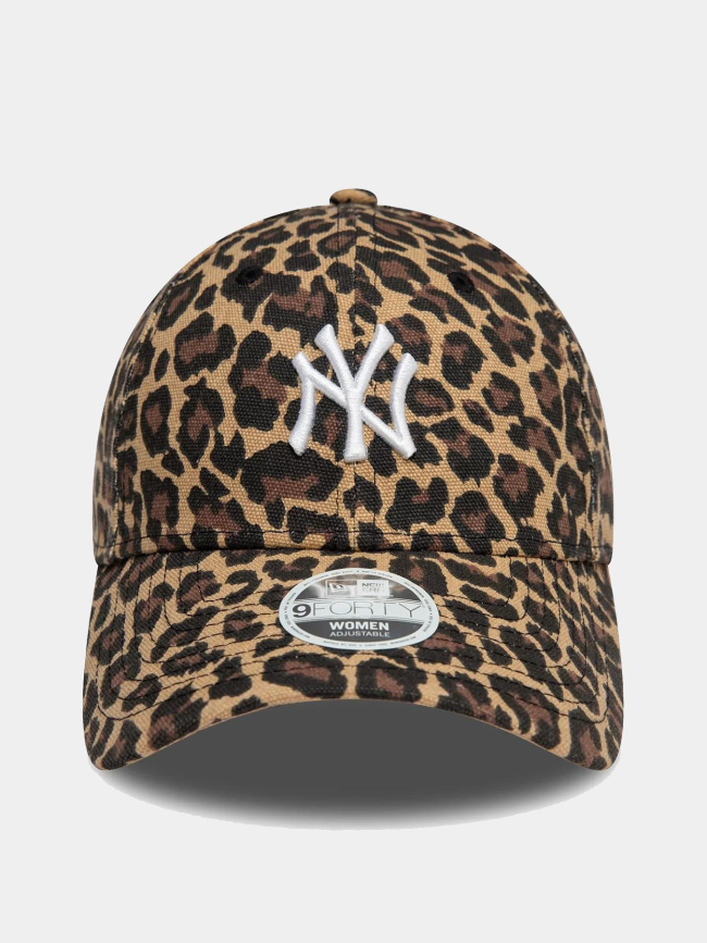 Casquette 9forty leopard NY yankees marron femme - New Era