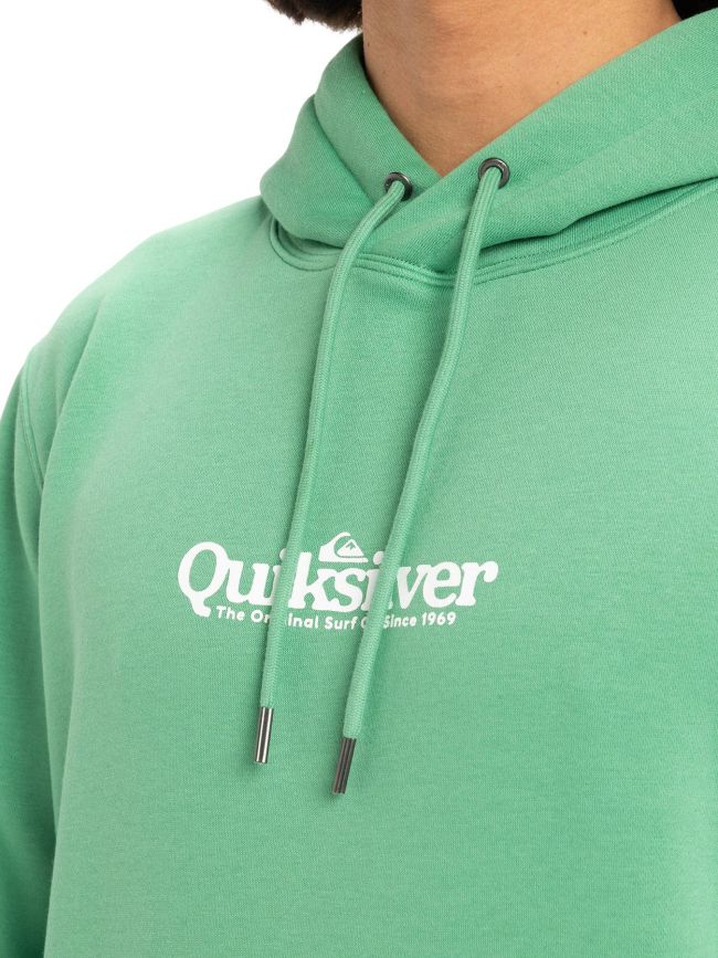 Sweat à capuche fineline vert homme - Quiksilver