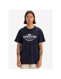 T-shirt manches courtes typed out bleu marine homme - Quiksilver