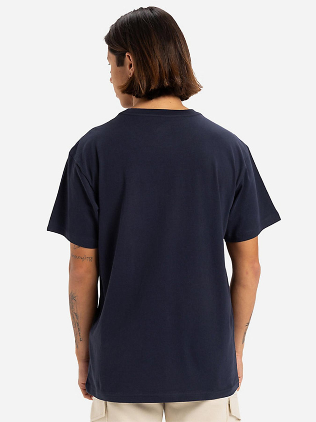 T-shirt manches courtes typed out bleu marine homme - Quiksilver