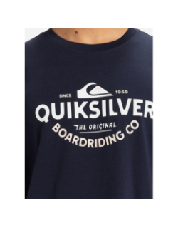 T-shirt manches courtes typed out bleu marine homme - Quiksilver