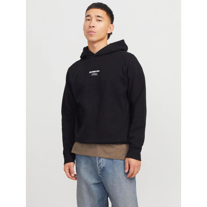 Sweat à capuche jcotarmac camo noir homme - Jack & Jones