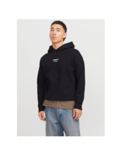 Sweat à capuche jcotarmac camo noir homme - Jack & Jones