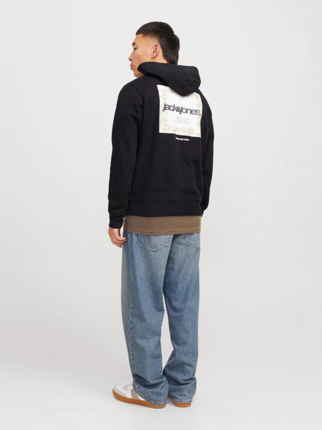 Sweat à capuche jcotarmac camo noir homme - Jack & Jones