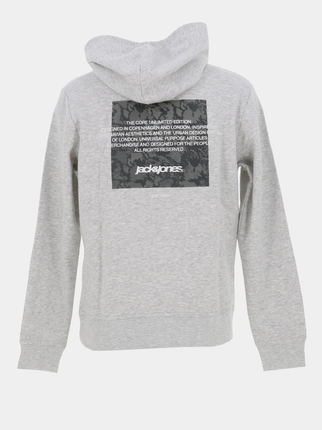 Sweat à capuche jcotarmac camo gris homme - Jack & Jones