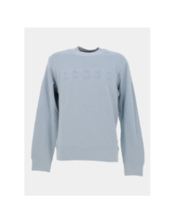 Sweat col rond logo relief jcopacer bleu homme - Jack & Jones
