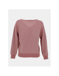 Pull brillant à col en v vmelsa shine rose femme - Vero Moda