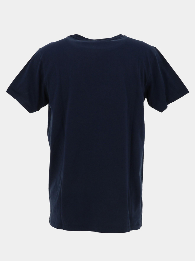 T-shirt à manches courtes patchsurfeuse bleu marine homme - Pullin