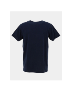 T-shirt à manches courtes patchsurfeuse bleu marine homme - Pullin