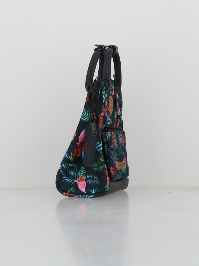 Sac bandoulière nano adventurer oran bleu marine femme - Cabaïa