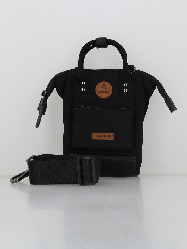 Sac bandoulière nano adventurer berlin noir femme - Cabaïa