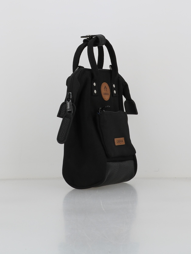 Sac bandoulière nano adventurer berlin noir femme - Cabaïa