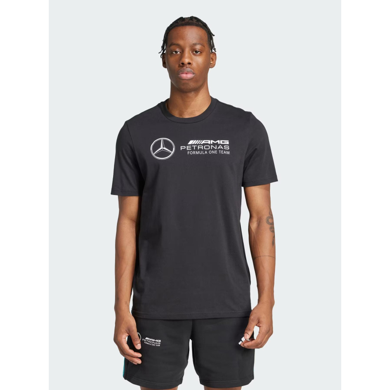 T-shirt à manches courtes mercedes gp noir homme - Adidas