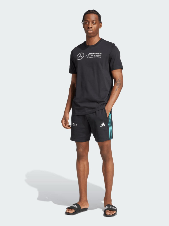 T-shirt à manches courtes mercedes gp noir homme - Adidas