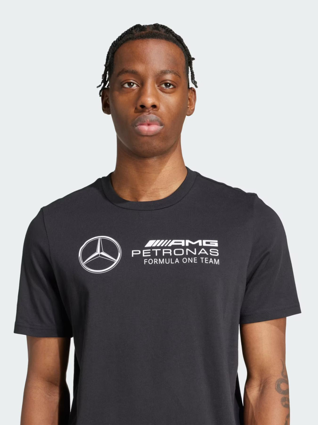 T-shirt à manches courtes mercedes gp noir homme - Adidas