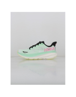 Chaussures de running clifton 9 vert femme - Hoka
