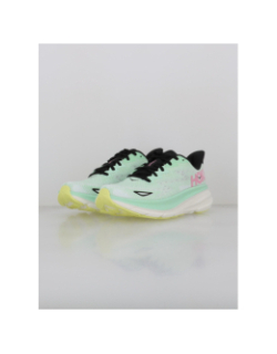 Chaussures de running clifton 9 vert femme - Hoka