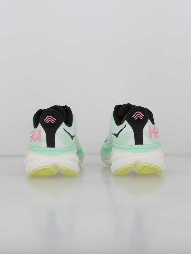 Chaussures de running clifton 9 vert femme - Hoka